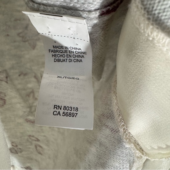 Lucky Brand Chiffon Trim Waffle Knit Floral Top - Picture 10 of 10